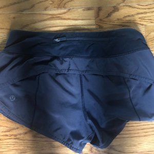 Lululemon Speed up Low-Rise short 2.5" Black